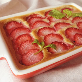 いちごのクラフティ