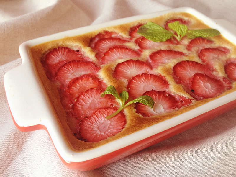 いちごのクラフティ