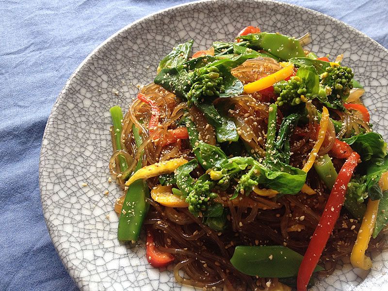 春野菜のチャプチェ