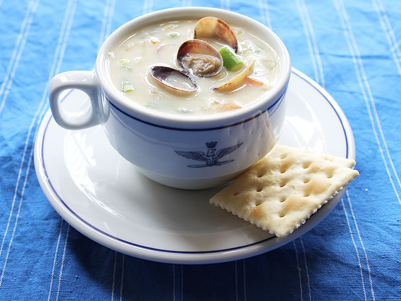 春のクラムチャウダー